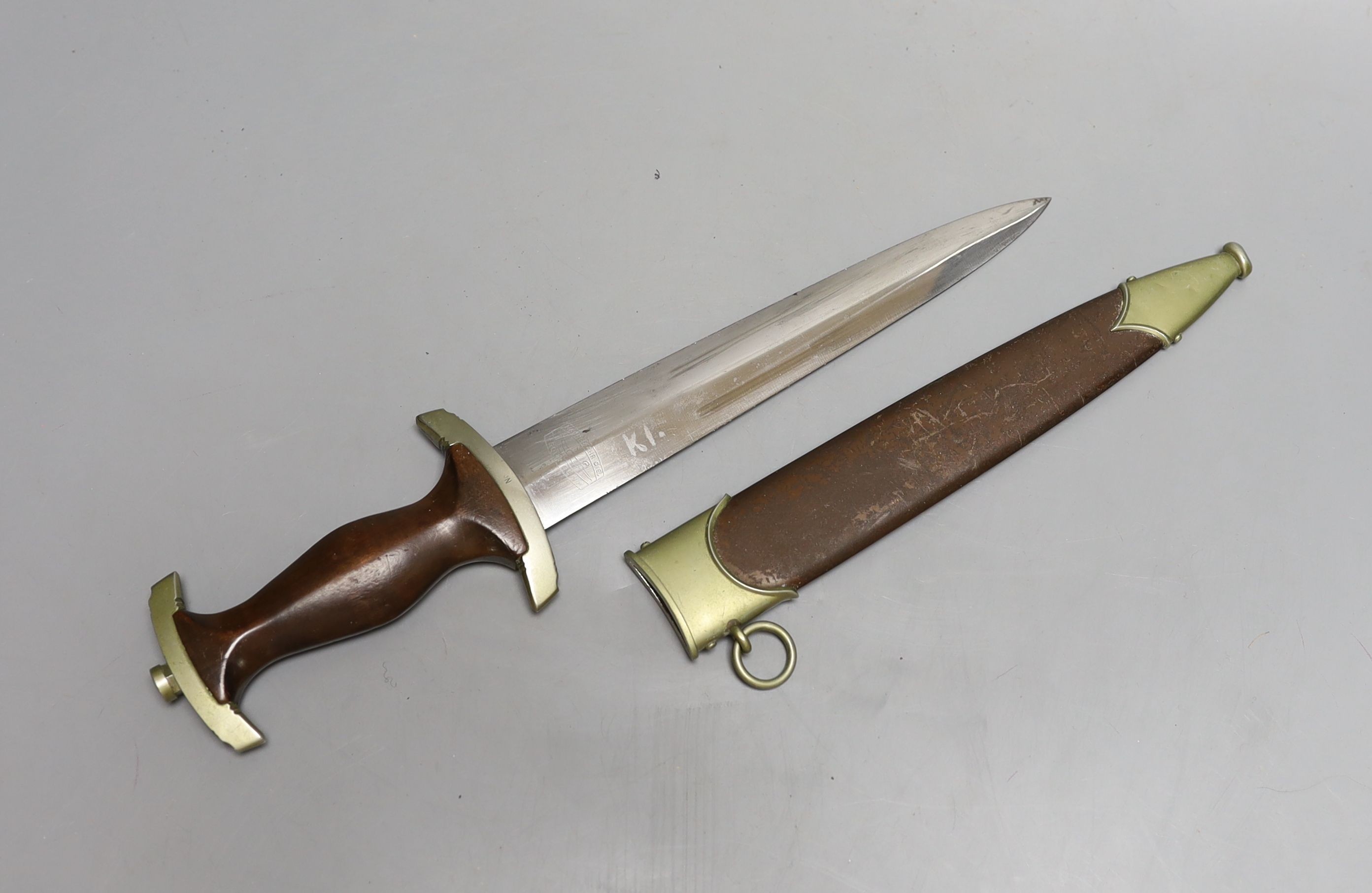 A German SA dagger, 37 cms long.